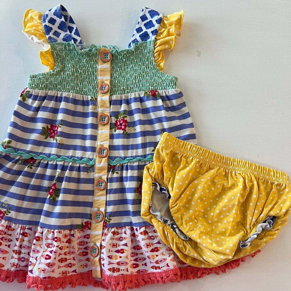 Matilda Jane dress set in Size 12–18 months, in Good pre‑owned condition.